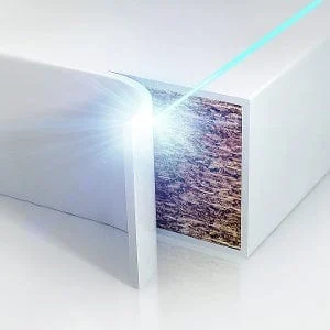 1 x 23mm x 1.23mm Solid Colour Laser Fusion Edging in Baslatgrau U/G STMDF2270 by Rehau