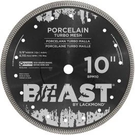 10" Turbo Mesh Porcelain Saw Blade