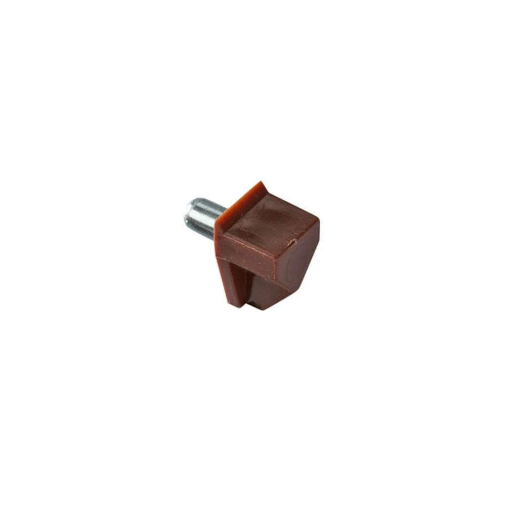 100Pce Brown Plastic with Metal Pin Shelf Supports suit 5mm Boring