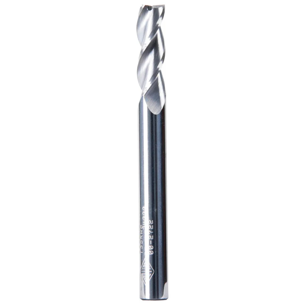 CARBITOOL 1/4inch TC Straight Up-Cut Finishing Spiral Router Bit for Wood - 1/4inch Shank