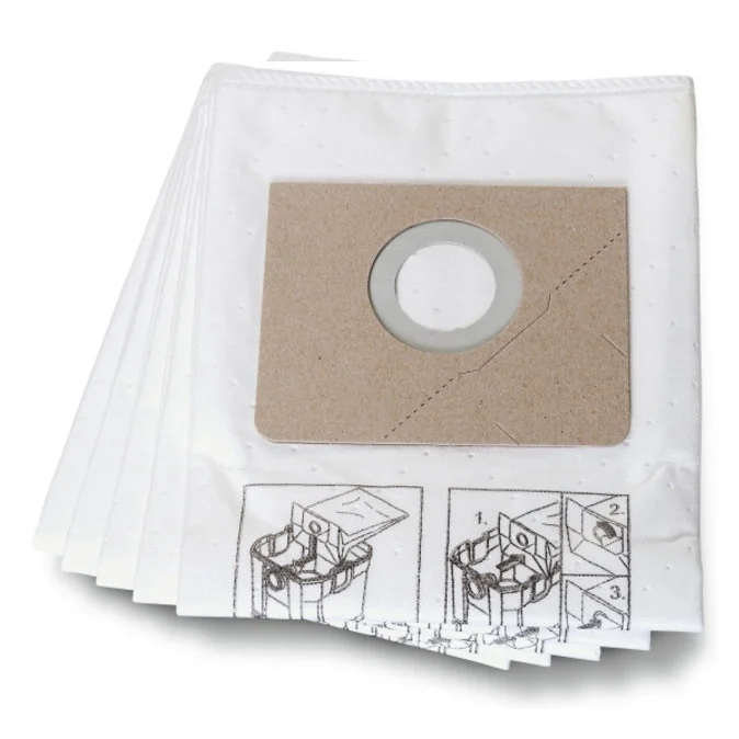 Fein Fleece Filter Vacuum Cleaner Bag Dustex 25 L – Pack of 5 Dust Bags 31345061010