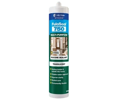 300g Cartridge of Multi Purpose Silicone Sealant FulaSeal™ 750 by HB Fuller