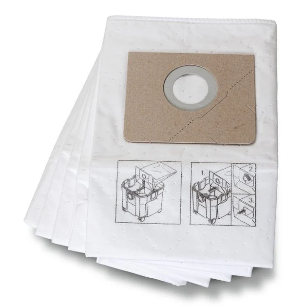 Fein Fleece Filter Vacuum Cleaner Bag Dustex 35 L – Pack of 5 Dust Bags 31345062010