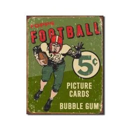 56' Topps Football Tin Sign