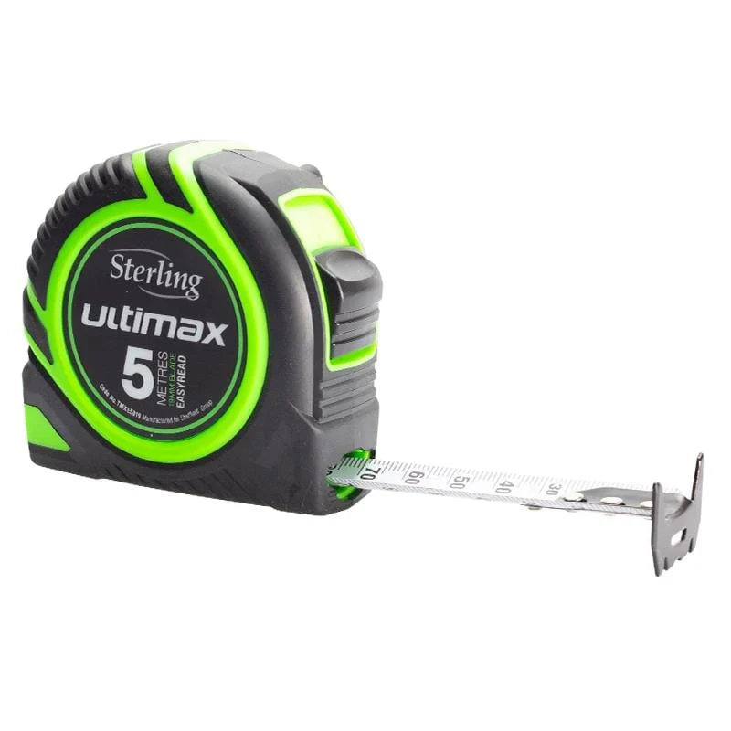 5m x 19mm Metric Ultimax Tape Measure Easyread TMXE5019 by Sterling