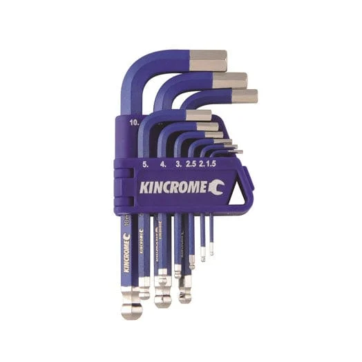 9Pce Metric Hex Key & Wrench Set Short Series K5143 by Kincrome
