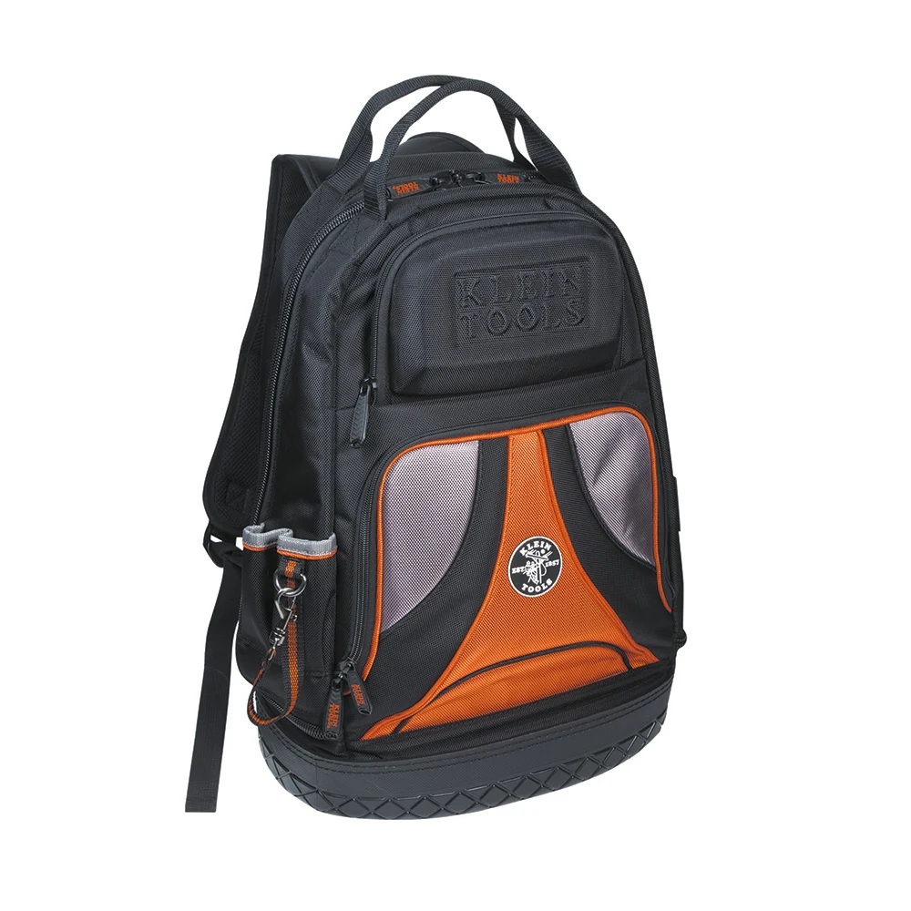 KLEIN Tools A-55421BP-14 Tradesman Pro™ Tool Bag Backpack, 39 Pockets, Black, 36.8 cm
