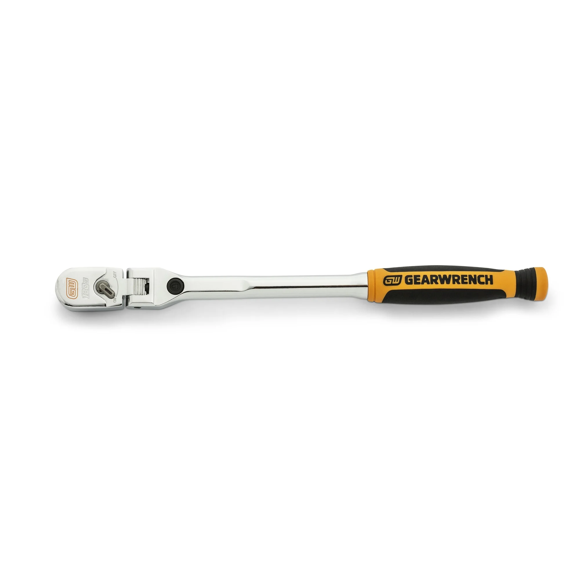 GEARWRENCH 81055 120XP 1/4″ Square Drive Dual Material Handle Locking Flex Head Ratchet 9″