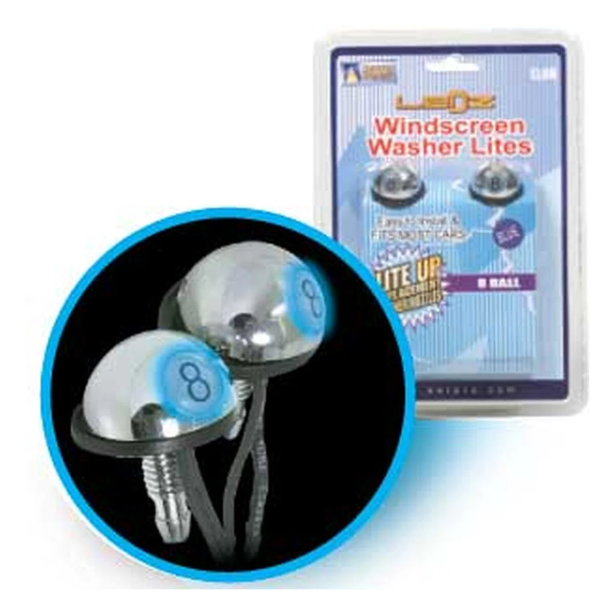 8 Ball W/Screen Wash.Led Blue
