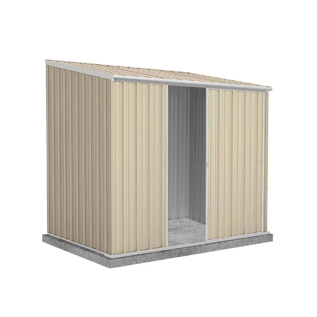 Absco Shed Ezislider Classic Cream 2.26 x 1.52 x 2.08m