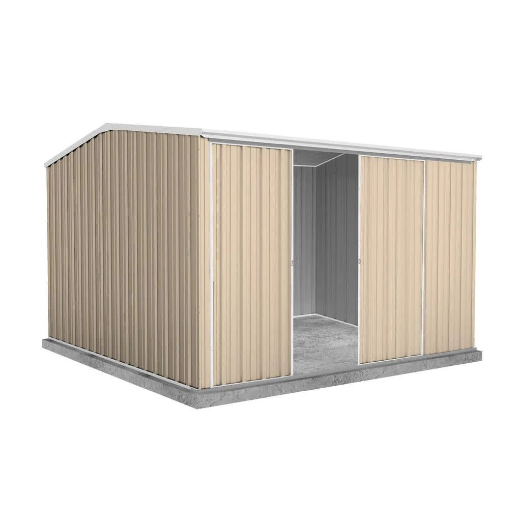 Absco Shed Ezislider Classic Cream 3.00 x 3.00 x 2.06m