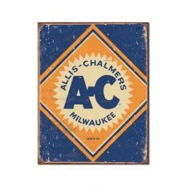 Allis Chalmers Logo Tin Sign
