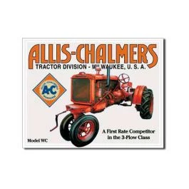 Allis Chalmers Model WC Tin Sign