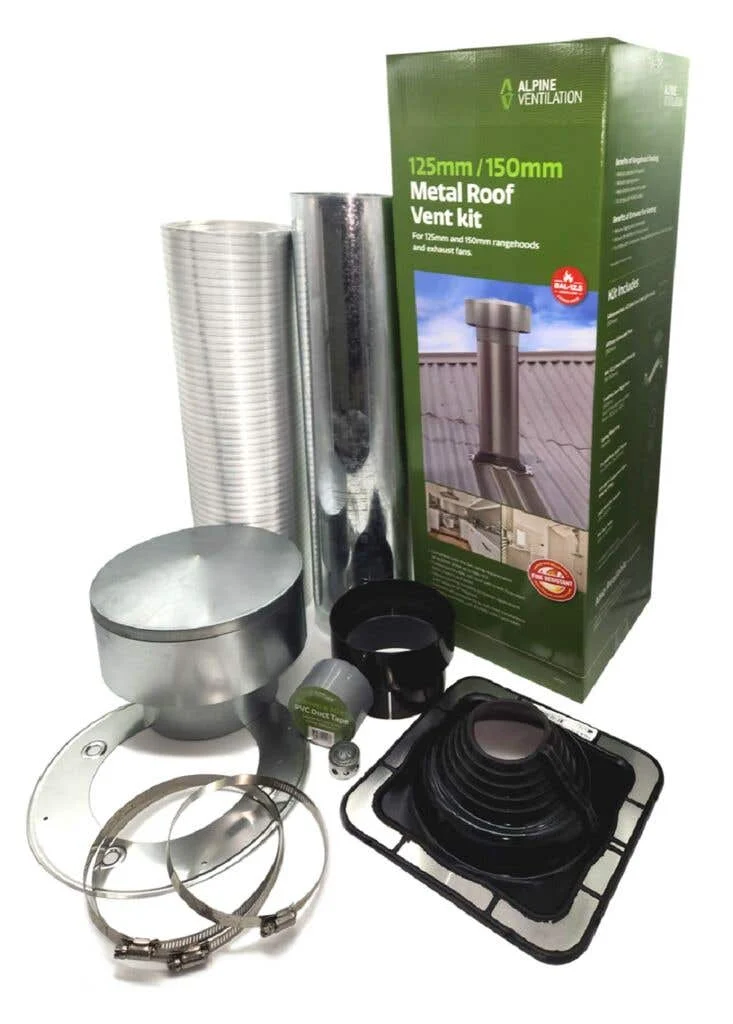 Alpine Ventilation Metal Roof Vent Kit 125-150mm