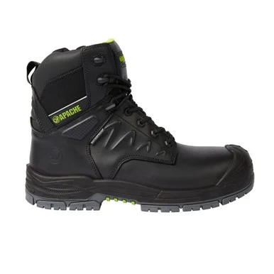 Apache Chilliwack Waterproof Side Zip Safety Boots - Black
