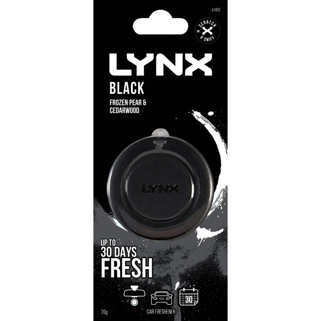 ArmorAll Lynx 3D Car Air Freshener Black Ice