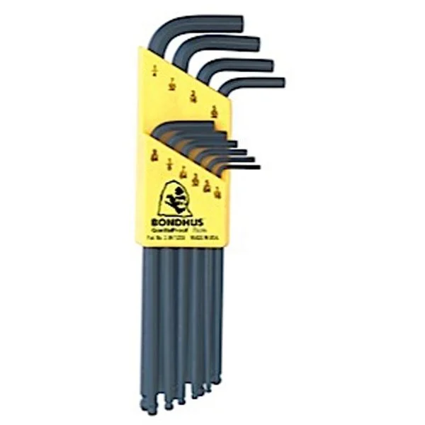 Bondhus 10pc Ball End L-Wrenches 1/16-1/4" 10938