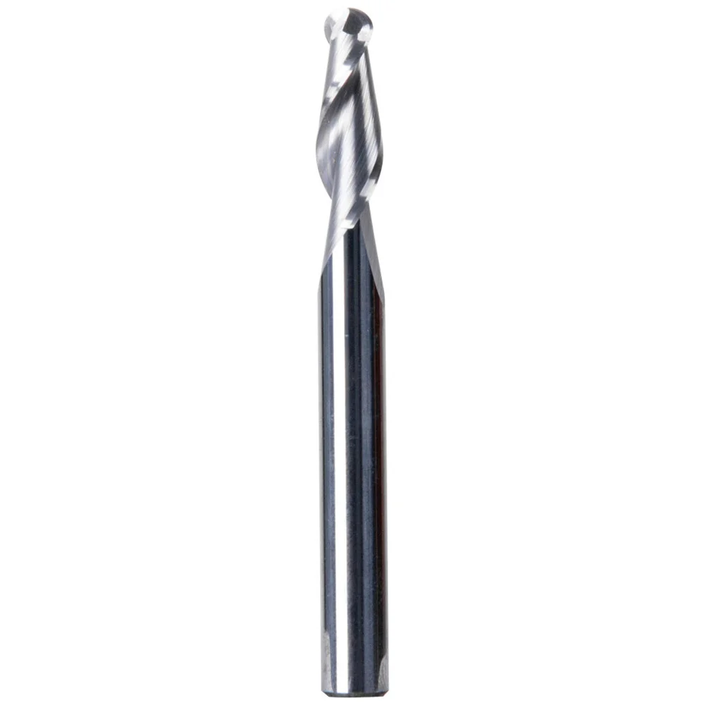 CARBITOOL 1/4inch TC Straight Up-Cut Ball End Spiral Router Bit for Wood - 1/4inch Shank TSRWB 8