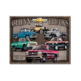 Chevy Truck Tribute Tin Sign