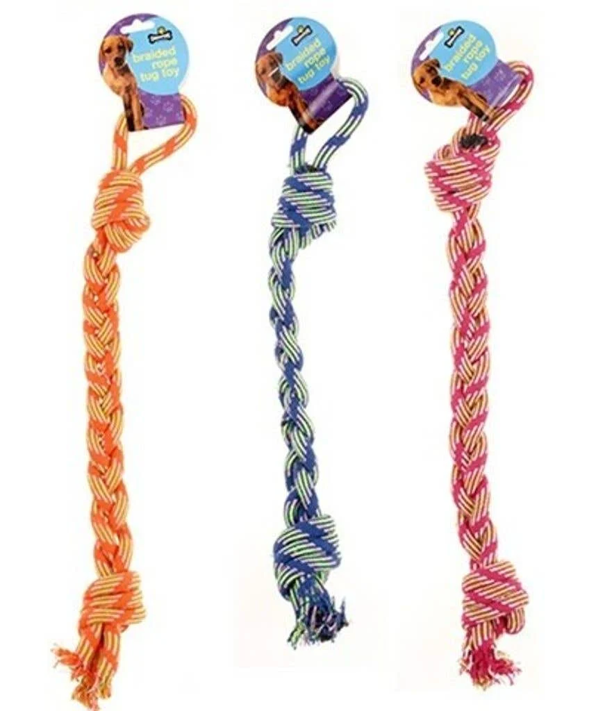 Chompers Braided Rope Tug Toy Assorted Colours