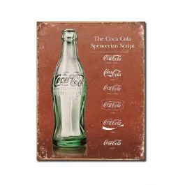 Coca-Cola Script Tin Sign