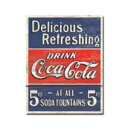 COKE Delicious, Refreshing Tin Sign