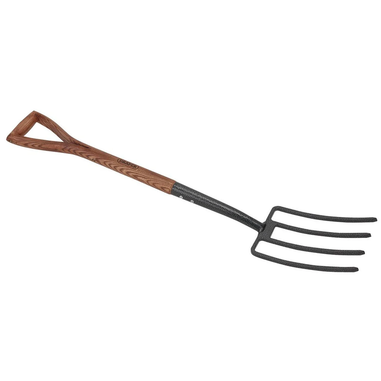 Draper Tools Carbon Steel Garden Fork with Ash Handle