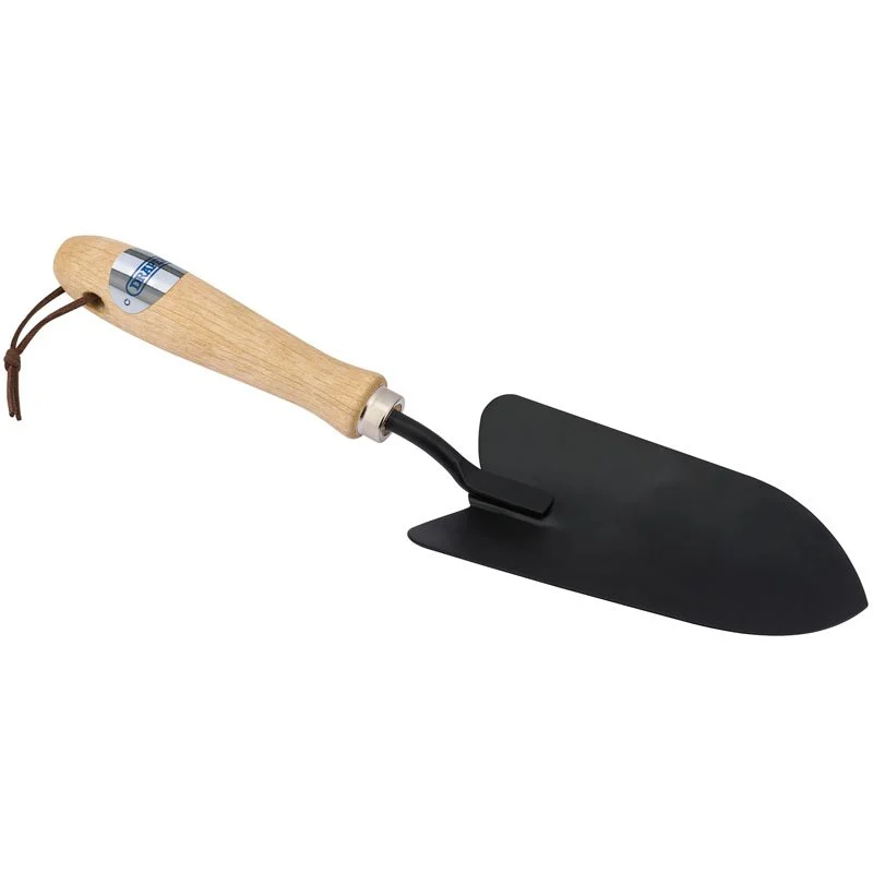 Draper Tools Carbon Steel Hand Trowel with Hardwood Handle