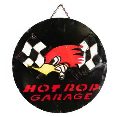 Dream Drives 'Hot Rod Garage' Hand Made Metal Sign