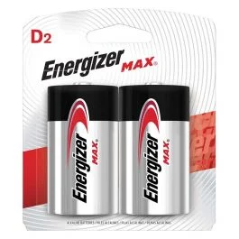 Energizer MAX D-Type Alkaline Battery - 2 Pack