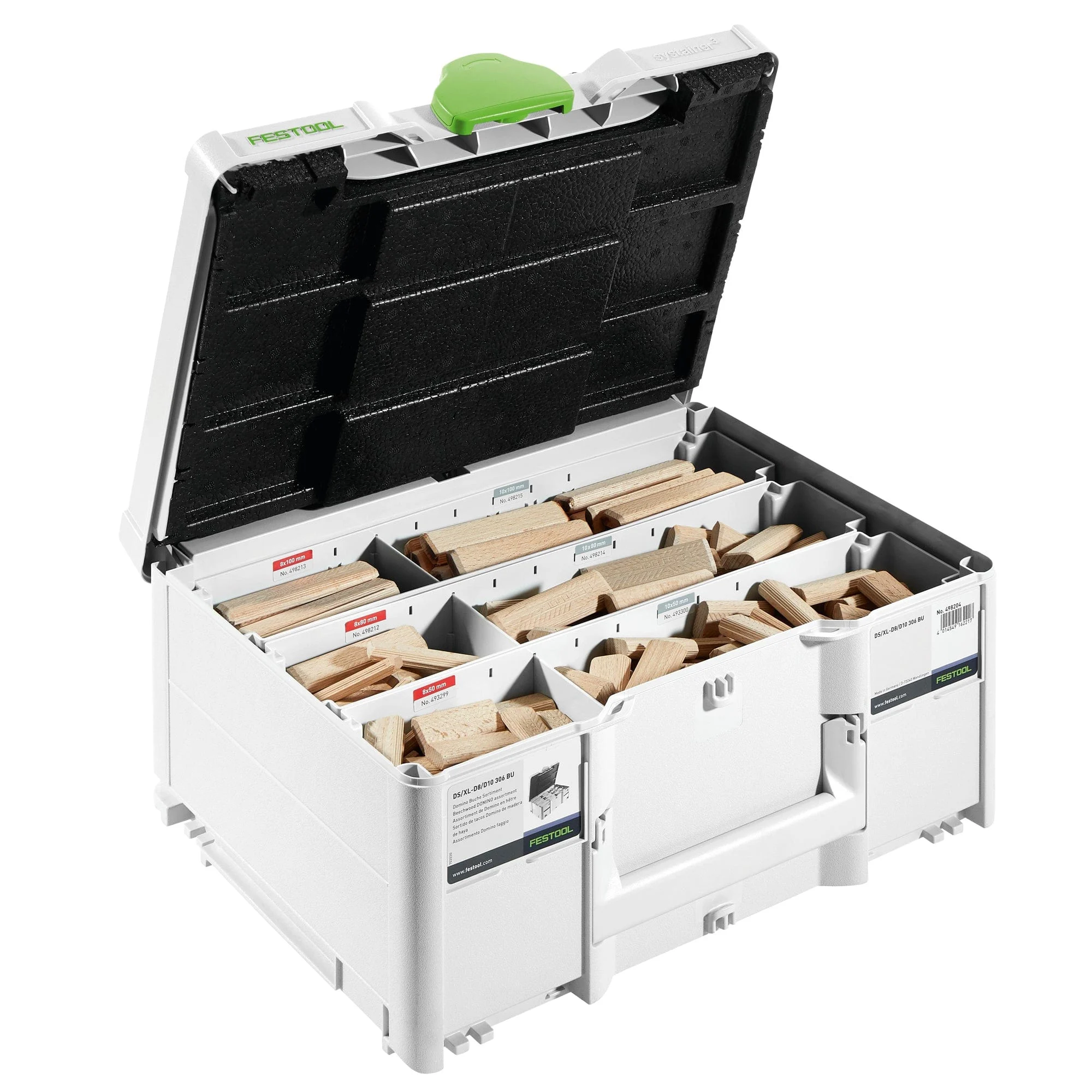 Festool Beech Tenon 8mm / 10mm Starter Systainer Set for DF 700 576791
