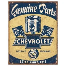 Genuine Chevrolet Parts Tin Sign
