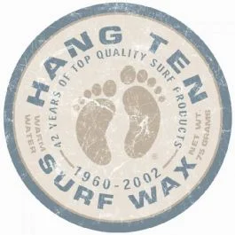 Hang Ten Surf Wax Tin Sign