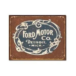 Historic Ford Logo Tin Sign