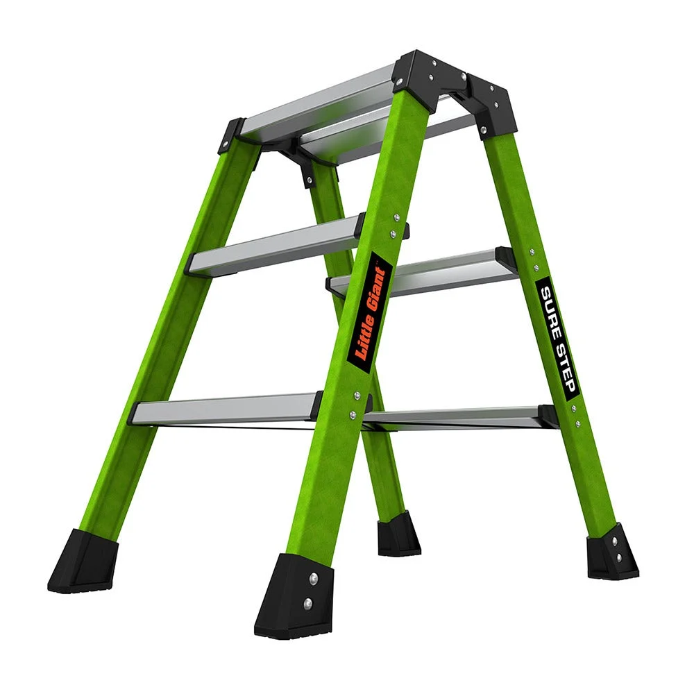 LITTLE GIANT Sure Step Double Sided Fibreglass 3 Step Ladder 11953