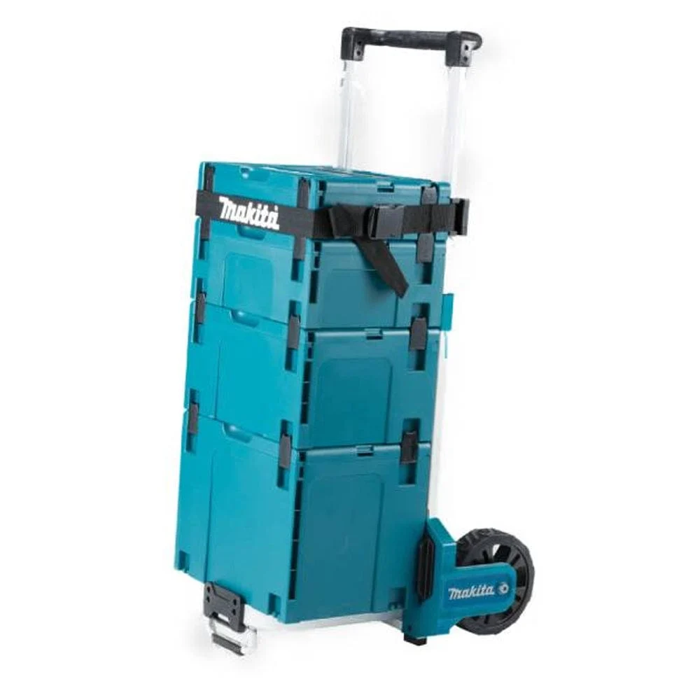 Makpac Stackable Connector Case 4Pce Set (1-4 Case) & Heavy Duty Trolley MAKPAC101 by Makita