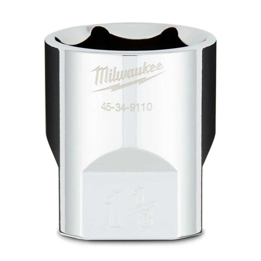 MILWAUKEE 1/2 Drive 1-1/8inch SAE 6-Point Socket 45349110