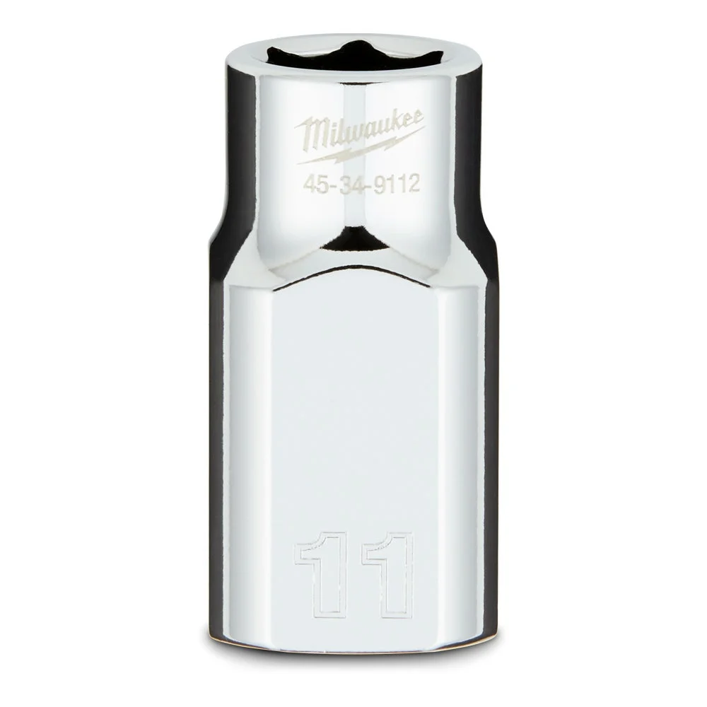 MILWAUKEE 1/2 Drive 11mm Metric 6-Point Socket 45349112