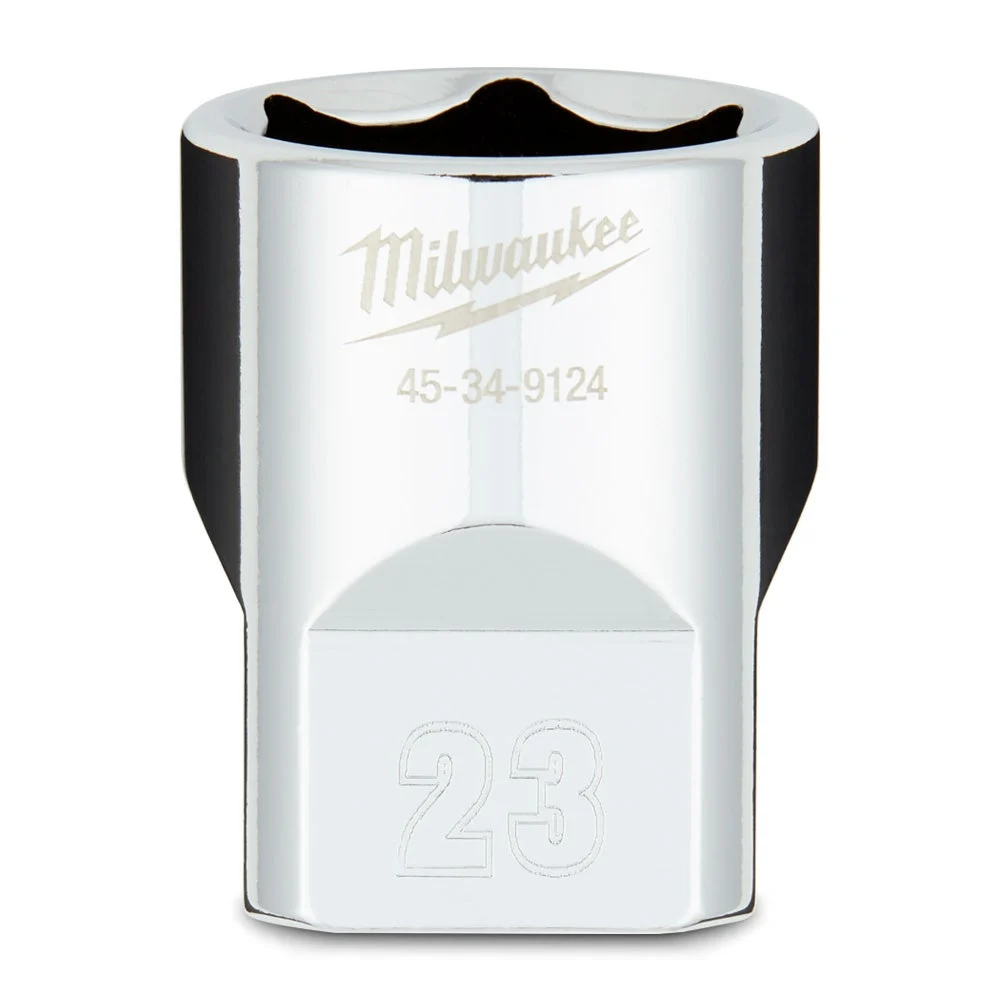 MILWAUKEE 1/2 Drive 23mm Metric 6-Point Socket 45349124
