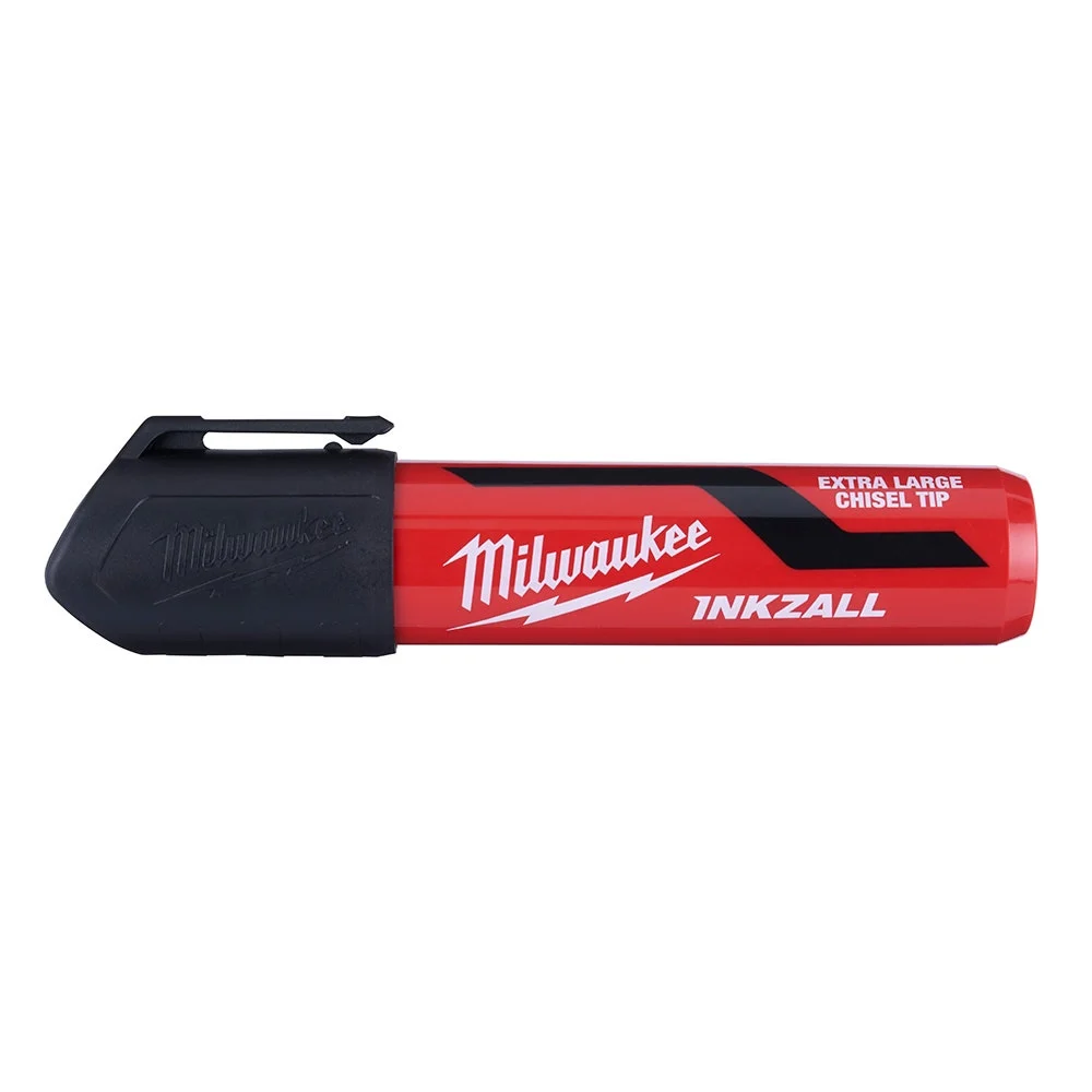 MILWAUKEE INKZALL Black Extra Large Chisel Tip Marker HS 48223260