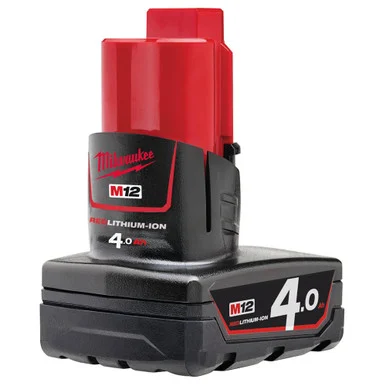 Milwaukee M12 B4 4.0Ah 12V Li-Ion Battery