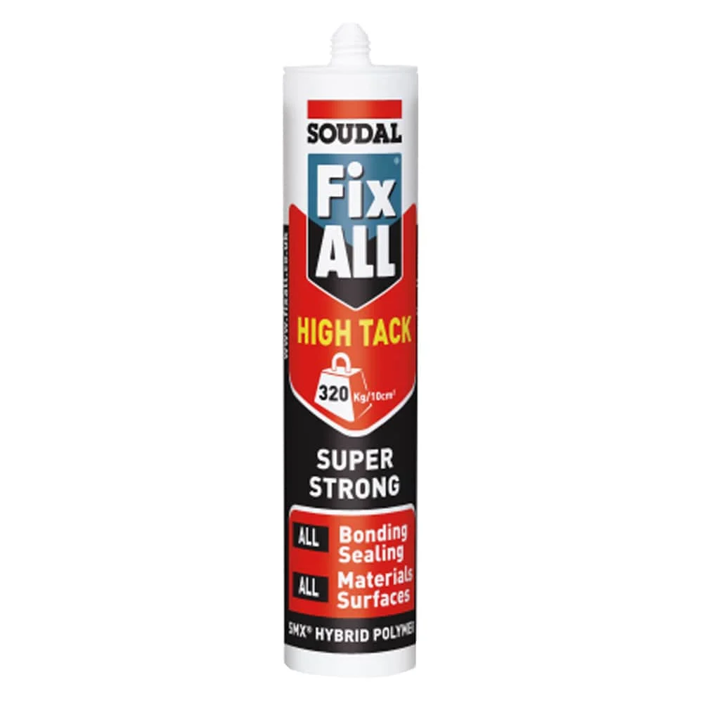 Soudal 290ml Cartridge of Fix All High Tack in Black 101459
