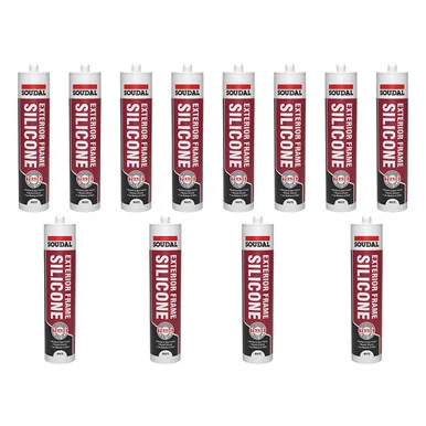 Soudal Trade Exterior Frame Silicone - White (270ml) Box of 12