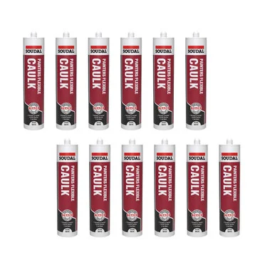 Soudal Trade Painters Flexible Caulk - Extra White (290ml) Box of 12