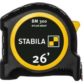 Stabila BM 300 26' Heavy Duty Pocket Tape Measure - SAE