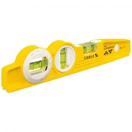 Stabila Type 81SMW360 10" Die Cast Torpedo Level with Protractor Vial