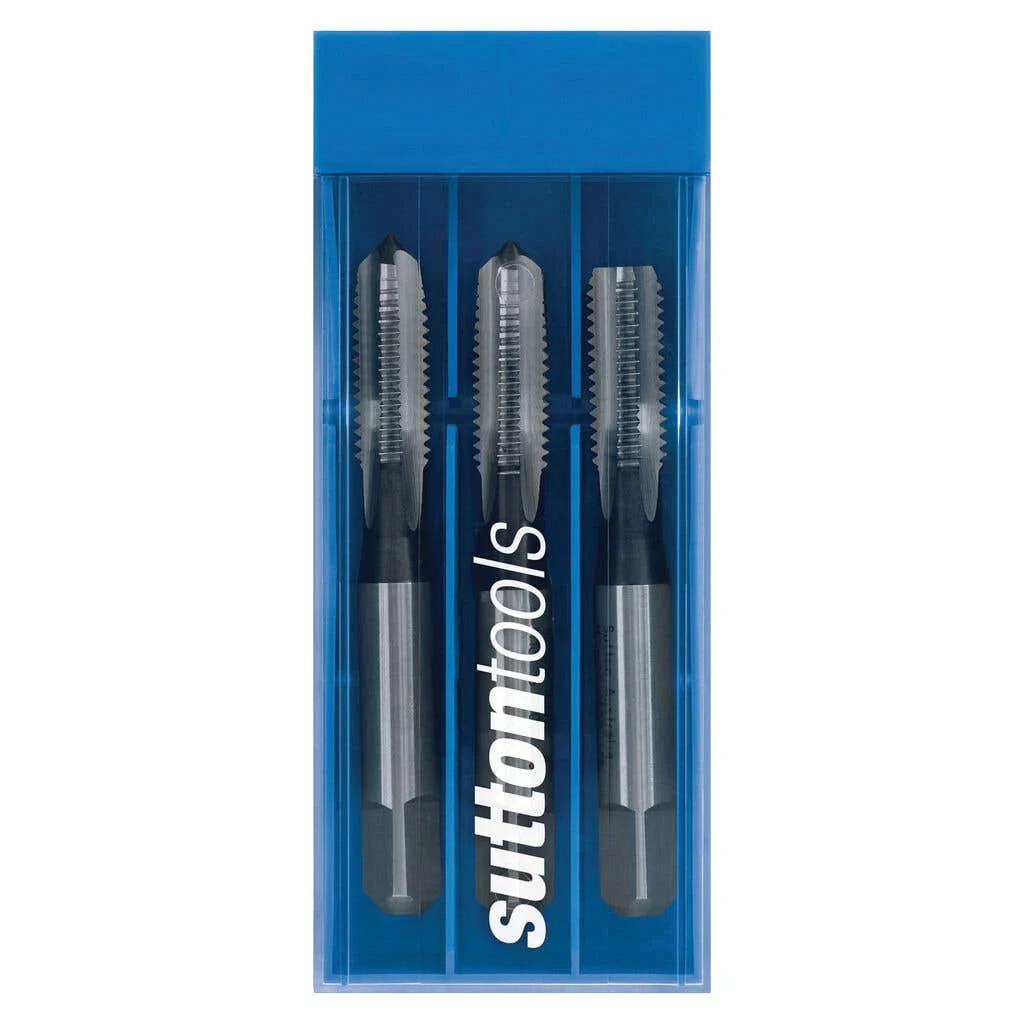 Sutton Tools Straight Tap SetM10" x 1.5 HSS - 3 Piece