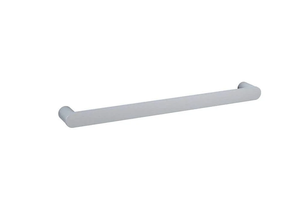 Thermogroup 13W Flat Pill Single Bar Heated Towel Rail with Transfiormer Brushed Stainless 632 x 40 x 70mm