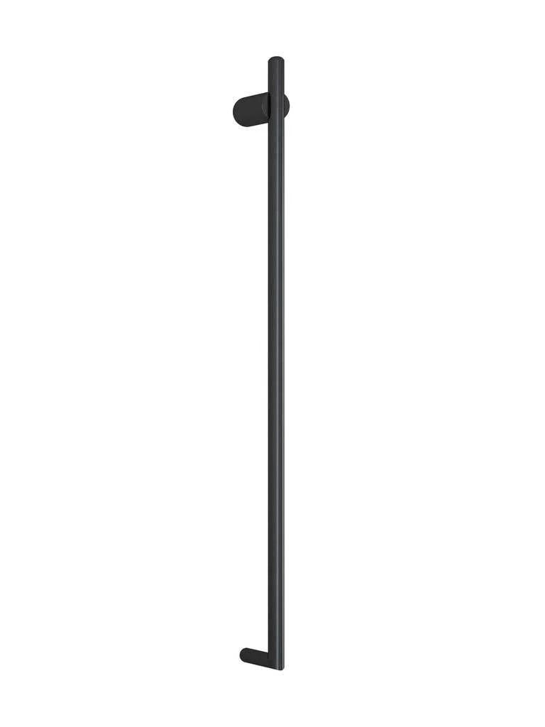 Thermogroup 240V 18W Thin Round Vertical Bar Matte Black 900 x 45 x 80mm