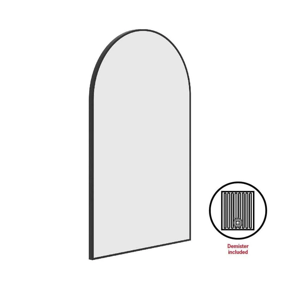 Thermogroup Arch Framed Mirror Black 500x800mm